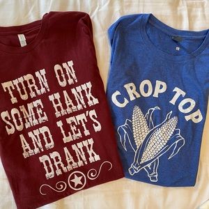 Two clever and funny t-shirts
